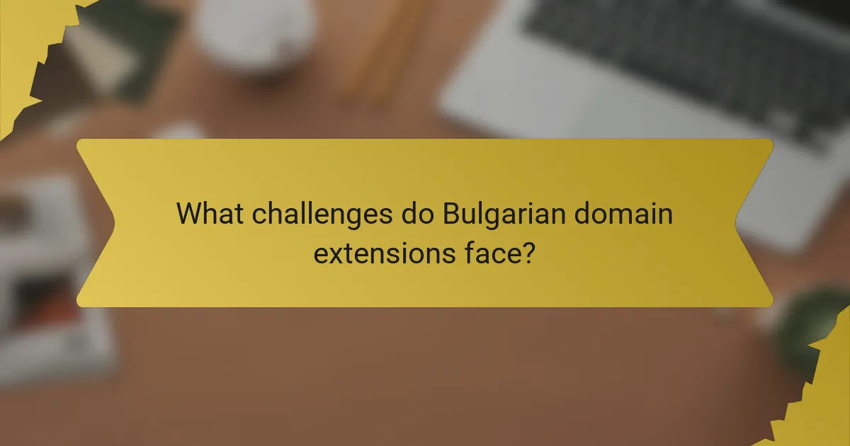 What challenges do Bulgarian domain extensions face?